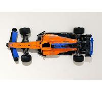 3Dudes & Dad Horizontal Wall Mount Display Bracket Compatible with Lego® Technic McLaren F1 2022 - Custom Designed Storage Hook for Set 42141-3D Printed Plastic - Supplied with Mounting Hardware