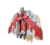 3Dudes & Dad Wall Mount Bracket compatible with LEGO® Star Wars T6 Jedi Shuttle - Custom Designed Storage Hook for Set 75362-3D Printed Plastic - Supplied With Mounting Hardware