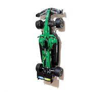 3Dudes & Dad Wall Mount Compatible with LEGO® Technic Aston Martin AMR25 F1 car (Set 42240) - Perfect-Fit Display Bracket - Secure, Robust & Space-Saving - Easy Installation with Supplied Fixings