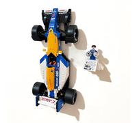 3Dudes & Dad Wall Mount Display Bracket compatible with LEGO® Icons Williams Racing FW14B - Custom Designed Storage Hook for Set 10353 - 3D Printed Plastic - Supplied With Mounting Hardware