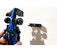 3Dudes & Dad Wall Mount Display Bracket compatible with LEGO® Speed Champions Cars - Custom Designed Storage Hook for 8-stud wide models - 3D Printed Plastic - Supplied With Mounting Hardware (4)