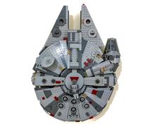 3Dudes & Dad Wall Mount Display Bracket Compatible with Lego® Star Wars Millennium Falcon - Custom Designed Storage Hook for Set 75257 - 3D Printed Plastic - Supplied with Mounting Hardware