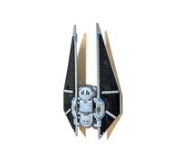 3Dudes & Dad Wall Mount Display Bracket Compatible with Lego® Star Wars TIE Striker - Custom Designed Storage Hook for Set 75154 - 3D Printed Plastic - Supplied with Mounting Hardware