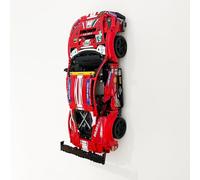 3Dudes & Dad Wall Mount Display Bracket compatible with LEGO® Technic Ferrari 488 GTE - Custom Designed Storage Hook for Set 42125 - 3D Printed Plastic - Supplied With Mounting Hardware