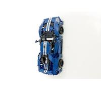 3Dudes & Dad Wall Mount Display Bracket compatible with LEGO® Technic Ford GT - Custom Designed Storage Hook for Set 42154 - 3D Printed Plastic - Supplied With Mounting Hardware