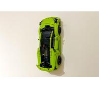 3Dudes & Dad Wall Mount Display Bracket compatible with LEGO® Technic Huracan Tecnica - Custom Designed Storage Hook for Set 42161 - 3D Printed Plastic - Supplied With Mounting Hardware