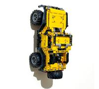 3Dudes & Dad Wall Mount Display Bracket Compatible with Lego® Technic Jeep Wrangler - Custom Storage Hook for Set 42122 - 3D Printed Plastic - Supplied with Mounting Hardware