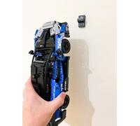 3Dudes & Dad Wall Mount Display Bracket compatible with LEGO® Technic McLaren Senna GTR - Custom Designed Storage Hook for Set 42123 - 3D Printed Plastic - Supplied With Mounting Hardware