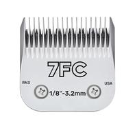 3F 4F 5F 7F 9# 10# 30# 40# 50# Pet Dog Clipper Blade Fit Most，Compatible for Oster，A5，Compatible for Wahl, Km Clippers Animals Clippers(7FC-3.2mm)