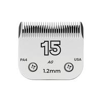 3F 4F 5F 7F Professional Pet Clipper Blade Replacement A5 Blade Fit Most ，Compatible For Andis， AG AG2 AGCC AGC2 MBG Series Animal Clippers Hair Clipper Parts(15-1.2mm)