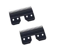 3F 4F 5F 7F ProfessionalClipper Blade ，Compatible for Andis,Compatible for Oster A5,Compatible for wahl，Compatible for km ，Clippers Animals Clippers(2 Pack Black Ceramic)