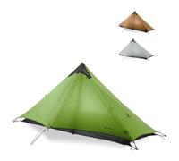 3F UL Gear Lanshan 1/2 Ultralight Backpacking Tent Weighs only 26.8oz 15D Customized Single Silicon Fabric Waterproof 5000+mm 3/4 Season Inner Tent for 1/2 Person (Dark Green, Single 4-Season)