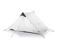 3F UL GEAR lanshan 2 Tent 2 Person Oudoor Ultralight Camping Tent 3 Season Professional 15D Silnylon Rodless Tent 4 Season (2P Gray 4 Season)