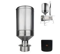 3F UL GEAR Pellet Fuel Tank,Firewood/Pellet Stove,304 Stainless Steel,10kg Capacity,Adjustable Airflow,Combustion Head,Portable Storage Bag,Camping Heater Suitable for Camping,Picnic,Travel
