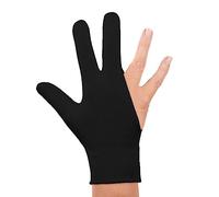 3Finger Glove to help stop Skin Picking, Skin Biting, Thumb and Finger sucking or as a protective cover for sore fingers (Large (10yrs+/Adult), Black)