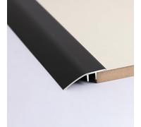 3ft/3.9ft Aluminum Floor Transition Strip, For Doorways Threshold Ramp Tile Laminate Planks, Bridge The Height Between 7-15mm(Black,W43mm*l90cm)