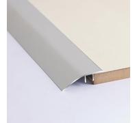 3ft/3.9ft Aluminum Floor Transition Strip, For Doorways Threshold Ramp Tile Laminate Planks, Bridge The Height Between 7-15mm(Silver,W43mm*l120cm)