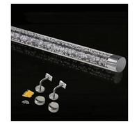 3ft/4ft/5ft/6ft/8ft/10ft/12ft/14ft/16ft/20ft Clear Acrylic Handrail, Non-Slip Transparent Crystal Stair Railing for Home Kindergarten Hallway Loft, Staircase Handrail Complete Kit(120cm(3.9ft))