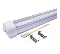 (3ft - 900mm, 6000K Day White - Clear Cover) Integrated LED Tube Light T8/T12 Replacement Ceiling Energy Saving 3ft, 4ft, 5ft, 6ft White or Day White