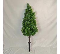 3FT Artificial Cedar Trees, Realistic Faux Evergreen Topiary Bushes Plants, Outdoor Potted Fake Cypress Shrubs for Front Porch Garden Home Living Room Christmas Decor