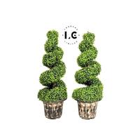 3FT ARTIFICIAL SPIRAL TWIST TOPIARY TREE (1)(2) (2)