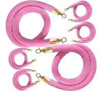 3ft HeavyDuty Rope with Hooks Control Rope for Queue Management Handrail Rope for Hotels & Events Stanchion Line Divider 0.9M Durable Barrier Cord