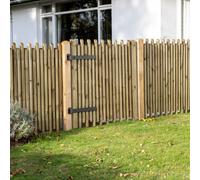 3ft High (0.9m) Forest Garden Contemporary Picket Gate - Pressure Treated
