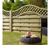 Forest 6' x 3' Pressure Treated Prague Decorative Europa Fence Panel (1.8m x 0.9m)