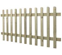 Forest Garden 6ft x 3ft (1.83m x 0.9m) Pressure Treated Ultima Pale Picket Fence Panel