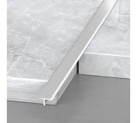 3FT Long Floor Flat Divider Strip,T Molding Floor Transition Strip, Aluminum Floor Cover Strips For Joining Floor Gaps, Carpet, Threshold Cover, Floor Tiles, 3Pcs(Silver,10.0mm/0.39in)