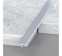 3FT Long Floor Flat Divider Strip,T Molding Floor Transition Strip, Aluminum Floor Cover Strips For Joining Floor Gaps, Carpet, Threshold Cover, Floor Tiles, 3Pcs(Grey,12.0mm/0.47in)
