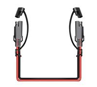 3FT Sae to Sae 2 Pin Extension Cable DC Power 18awg Heavy Duty Battery Quick Disconnect/Connect Wire Harness with Sae Connectors with Dust Cap (1PCS)