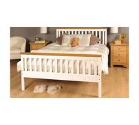 (3ft Single, Caramel Bar) Comfy Living 'Talsi' Wooden Bed Frame