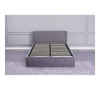(3FT Single) Grey Upholstered Storage Ottoman gas side lift Bed