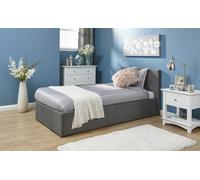 Side Lift Ottoman Storage Bed GFW Grey Single