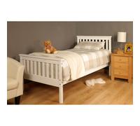 (3ft Single, White) Comfy Living 'Talsi' Wooden Bed Frame