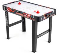Power Play 3ft Stand Up Air Hockey Table Game, Kids Air Hockey Game, Arcade Game for Kids with Ergonomic Handles, Outdoor Indoor Use, Black