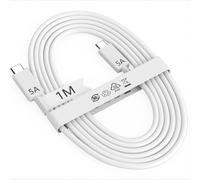 3FT USB C to C Cable 45W for Samsung Charger Fast Charging Cord Type C 1M for Galaxy S25 S24 S23 Ultra FE S22 A17 A16 Z Fold 7 6 Tab S10 S9 S8 S7 for iPhone 17 16 Moto LG Phone Charger Data Cord,White