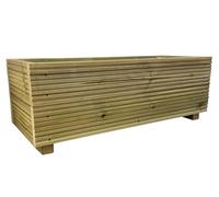 3ft Wooden Planters for Garden - Large Planters Outdoor - Planter Box | Approx. 70L Ready Built Outdoor Garden Planter - Thick Pressure Treated Timber, Drainage Holes & Raised Feet - Handmade in UK
