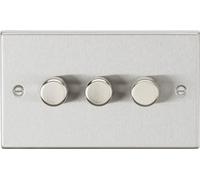 3G 2-way 10-200W (5-150W LED) Intelligent dimmer - Brushed Chrome