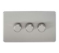 3G 2-way 10-200W (5-150W LED) Intelligent dimmer - Brushed Chrome