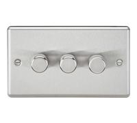 3G 2-way 10-200W (5-150W LED) Intelligent dimmer - Brushed Chrome