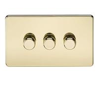 3G 2-way 10-200W (5-150W LED) Intelligent dimmer - Polished Brass