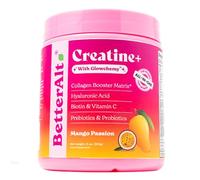 3g Creatine Monohydrate Powder with Glowchemy Collagen Builder, Glutathione, Hyaluronic Acid & Biotin | Creatine and Collagen Powder for Women | Mango Passion Flavor 30 Serving