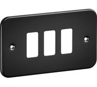 3G Metalclad Grid Faceplate - Textured Sand Black Finish