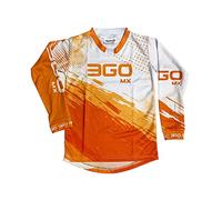 3GO Kids Motocross Jersey Youth Dirt Bike Shirt Boys & Girls MTB BMX ATV Racing Top Off-Road Motorbike Clothing Long Sleeve Breathable Stretch Fabric