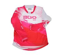 3GO Kids Off Road Jersey - Kids Motocross Shirts for Mx Clothing Quad ATV, Enduro Kart Trials, MTB BMX Dirt Bike Cub Motorbike Top (UK, Age, 8 Years, 10 Years, Regular, Pink) - Pink - 8-10 Years