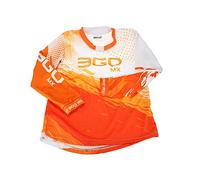 3GO Kids Off Road Jersey - Kids Motocross Shirts for Mx Clothing Quad ATV, Enduro Kart Trials, MTB BMX Dirt Bike Cub Motorbike Top (UK, Age, 3 Years, 4 Years, Regular, Orange) - Orange - 3-4 Years
