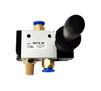 3H210-08 3H310-10 3H410-15 3 Way 2 Position 1/8 1/4 Closed Pneumatic Valve 1Pcs(with 4mm Fittings,3H410-15)