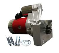 3HP 2.5KW Super High Torque Light weight Mini Starter for SBC BBC GM Chevy 305 350 454 18493 (Red)